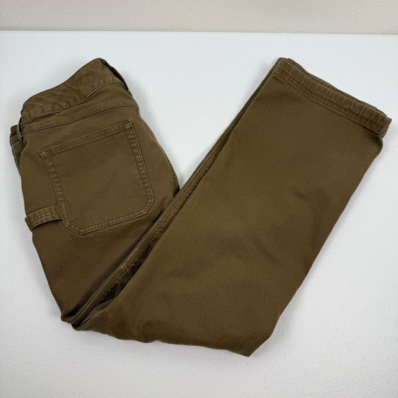 Duluth Trading Co Pants - Duluth Trading Co Women Brown Double Knee Utility Work Pants 10x29 Straight Leg